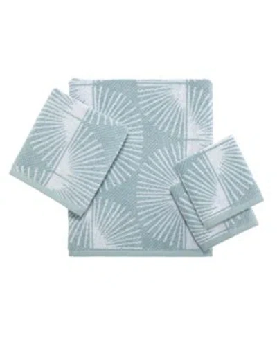 Nicole Miller Kendall Bath Towels In Green
