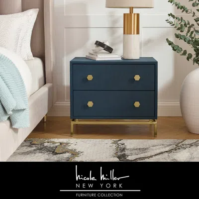 Nicole Miller Keshawn Side Table In Black