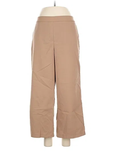 Pre-owned Nicole Miller Khaki Pant In Brown