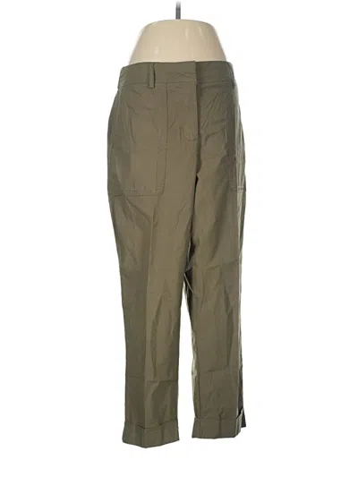 Pre-owned Nicole Miller Khaki Pant In Green