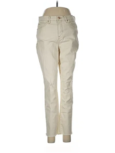 Pre-owned Nicole Miller Khaki Pant In Ivory
