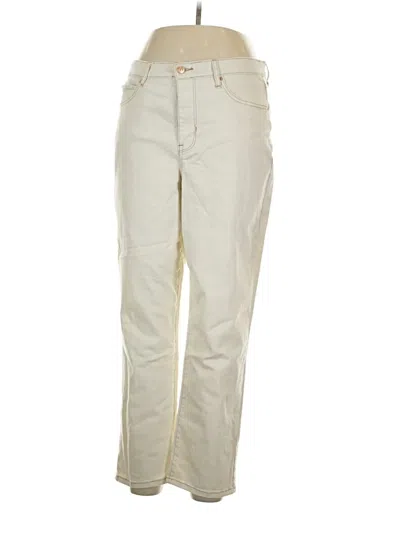 Pre-owned Nicole Miller Khaki Pant In Ivory