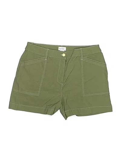 Pre-owned Nicole Miller Khaki Shorts In Green