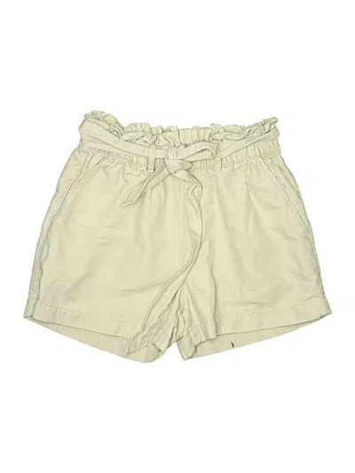 Pre-owned Nicole Miller Khaki Shorts In Ivory