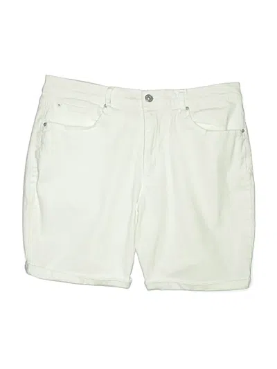 Pre-owned Nicole Miller Khaki Shorts In Ivory
