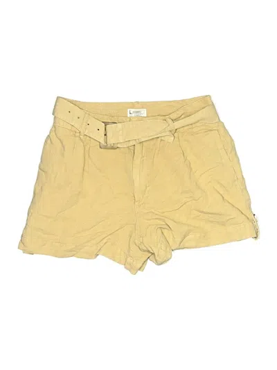 Pre-owned Nicole Miller Khaki Shorts In Yellow