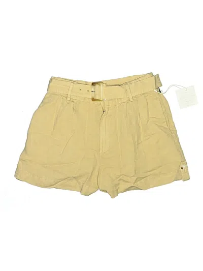 Pre-owned Nicole Miller Khaki Shorts In Yellow