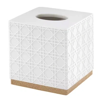 Nicole Miller Lena Tissue Box Cover In White