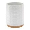Nicole Miller Lena Trash Can In White
