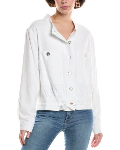 NICOLE MILLER LINEN-BLEND JACKET