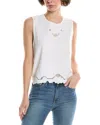 Nicole Miller Linen-blend Tank
