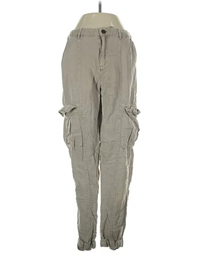 Pre-owned Nicole Miller Linen Pants In Gray