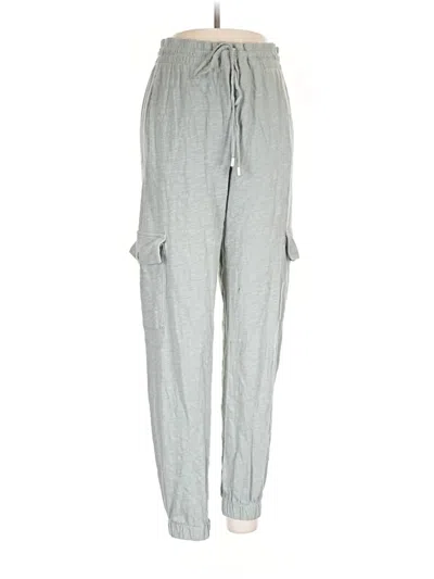 Pre-owned Nicole Miller Linen Pants In Gray