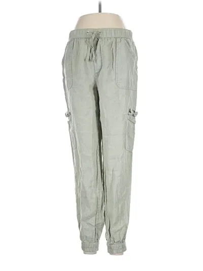 Pre-owned Nicole Miller Linen Pants In Green