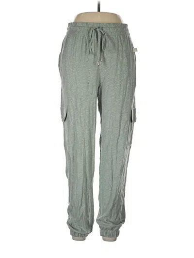 Pre-owned Nicole Miller Linen Pants In Green