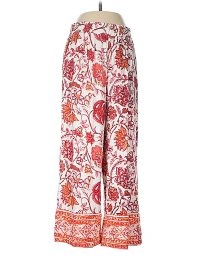 Pre-owned Nicole Miller Linen Pants In Red