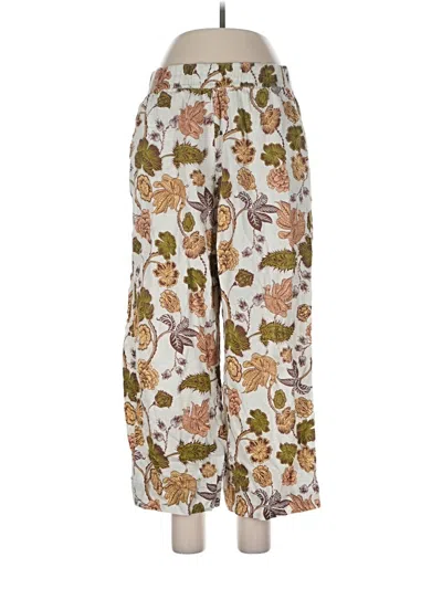 Pre-owned Nicole Miller Linen Pants In White