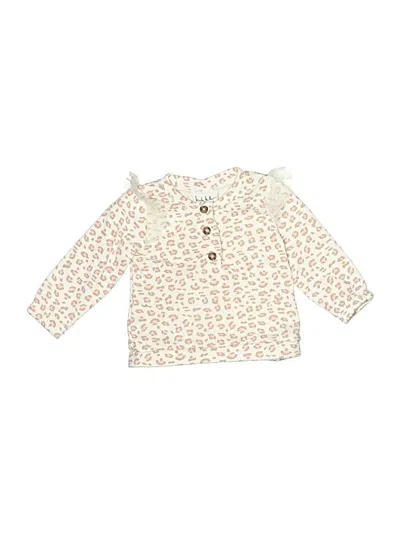 Pre-owned Nicole Miller Babies' Long Sleeve Blouse In Ivory