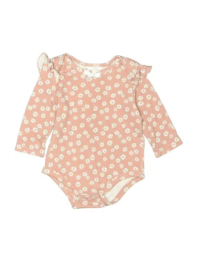 Pre-owned Nicole Miller Babies' Long Sleeve Onesie In Brown