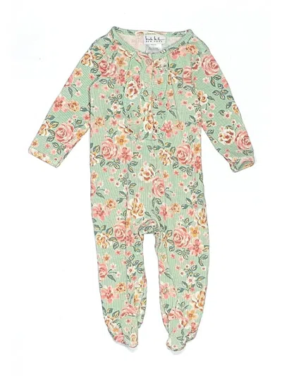 Pre-owned Nicole Miller Babies' Long Sleeve Onesie In Green