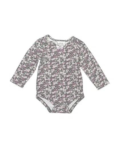 Pre-owned Nicole Miller Babies' Long Sleeve Onesie In Purple