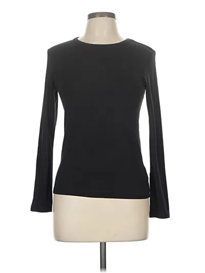 Pre-owned Nicole Miller Long Sleeve T-shirt In Black