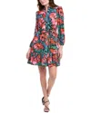 NICOLE MILLER NICOLE MILLER LORA CREPE SHIRTDRESS