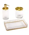 Nicole Miller Louise 3-pc. Bath Vanity Set In Clear
