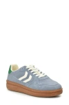 Nicole Miller Low Top Crepe Sole Sneaker In Blue White Green