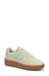 Nicole Miller Low Top Crepe Sole Sneaker In Stone Blue Pink