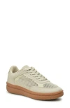 Nicole Miller Low Top Mesh Sneaker In Stone Pebble Gold
