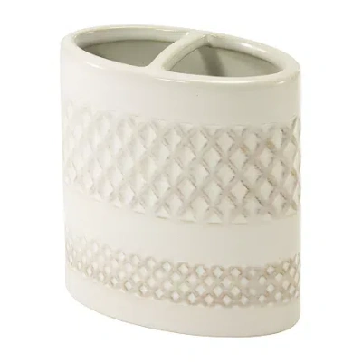 Nicole Miller Lyra Toothbrush Holder In Neutral