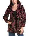Nicole Miller Memory Twill Ribbon Coat In Red