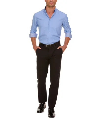 Nicole Miller Men's Slim-fit Dress Shirt In Vista Blue