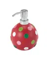 Nicole Miller Merry Dot Lotion Dispenser In Red