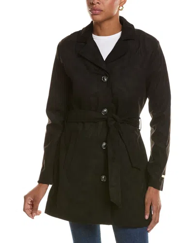 Nicole Miller Midi Blazer In Black