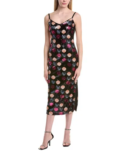 Nicole Miller Midi Dress In Blue