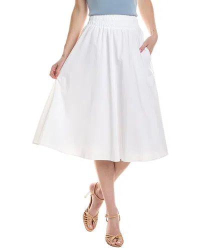 Nicole Miller Midi Skirt In White