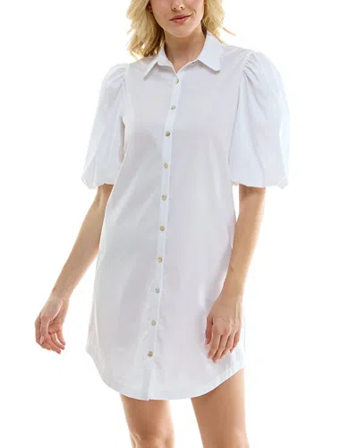 Nicole Miller Mini Dress In White