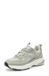Nicole Miller Mix Media Sneaker In Grey Multi