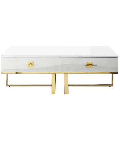 Nicole Miller Moana Coffee Table In White