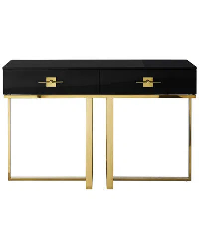 Nicole Miller Moana Console Table In Black