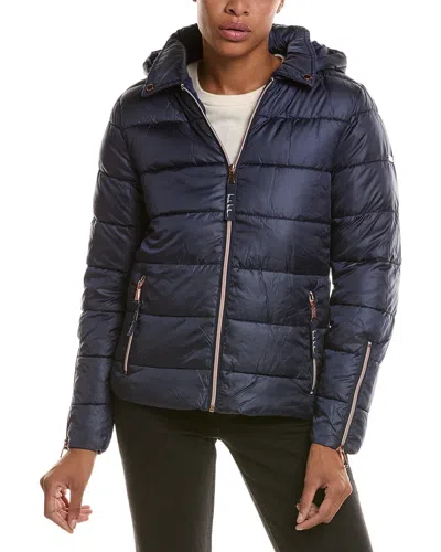 Nicole Miller Moto Jacket In Navy