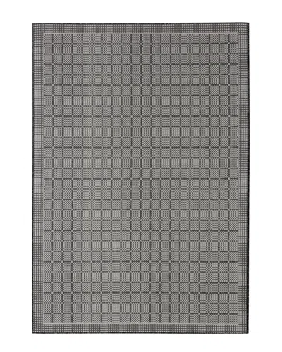 Nicole Miller New York Patio Country Luna Indoor/outdoor Rug In Black