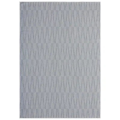 Nicole Miller New York Patio Country Willow Geometric Indoor/outdoor Area Rug, Blue/gray