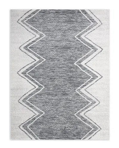 Nicole Miller New York Patio Sofia Leon Indoor/outdoor Rug In Ivory
