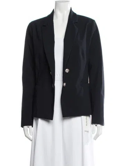 Pre-owned Nicole Miller Nylon Blazer In Blue