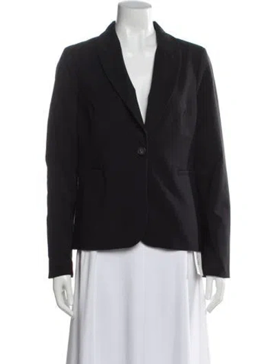 Pre-owned Nicole Miller Nylon Blazer In Gray
