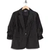 Nicole Miller One-button Blazer In Black
