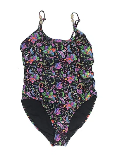 Pre-owned Nicole Miller One Piece Swimsuit In Black